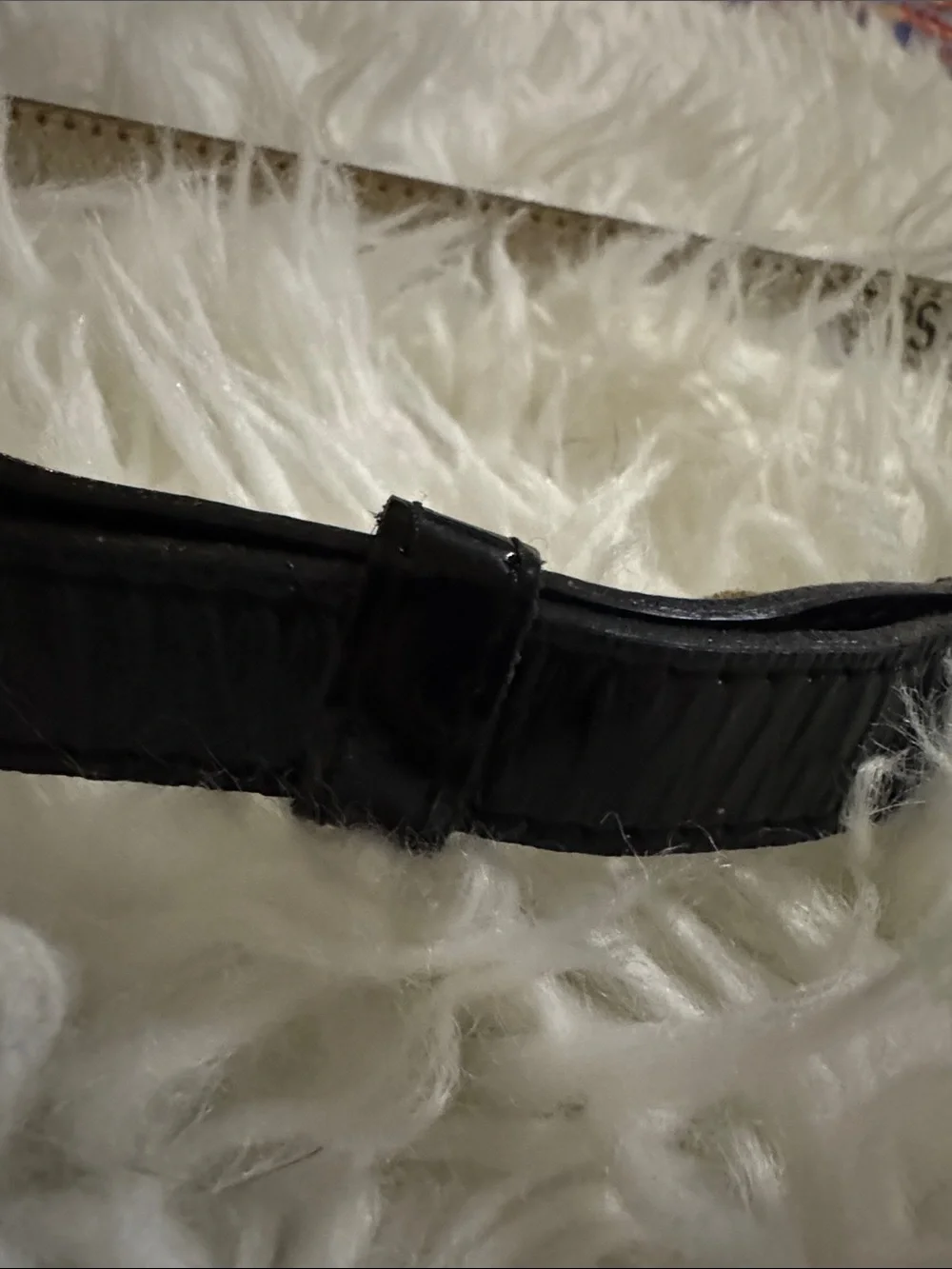 Versace Black Leather Belt with Gold Crystal Logo Buckle